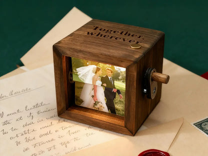 Personalized Photo Flipbook Animation Box – Custom Wooden Gift