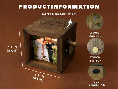 Personalized Photo Flipbook Animation Box – Custom Wooden Gift