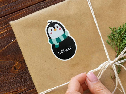 Personalized Christmas Gift Tags Stickers | Set of 20 Holiday Labels