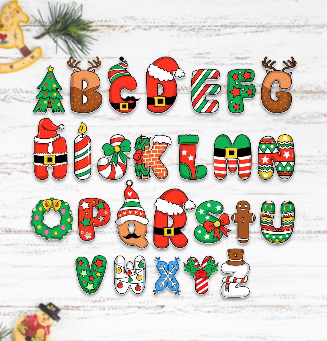 Personalized Christmas Gift Labels | Custom Name Stickers Set