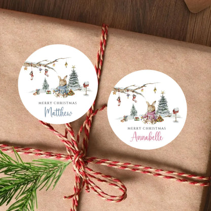 Personalized Christmas Stickers for Kids | 16 Festive Icon Designs