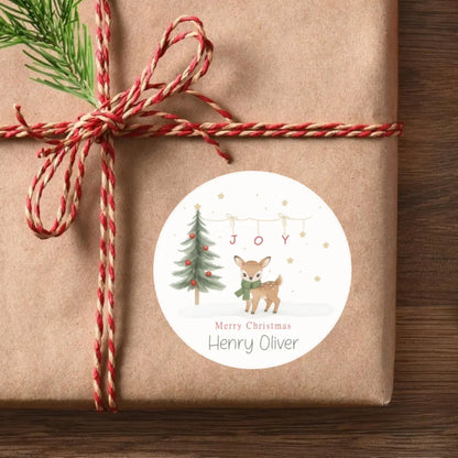 Personalized Christmas Stickers for Kids | 16 Festive Icon Designs