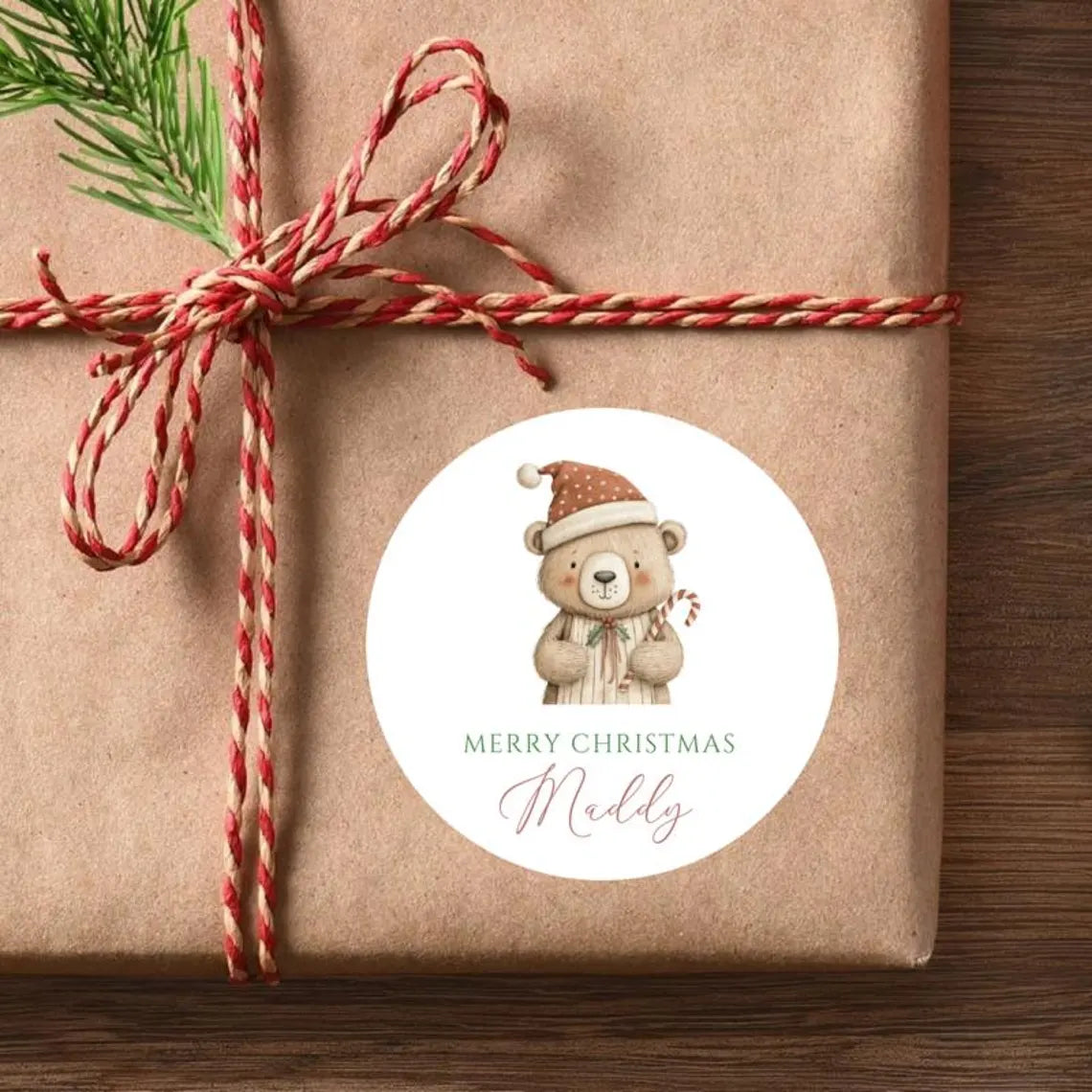 Personalized Christmas Stickers for Kids | 16 Festive Icon Designs
