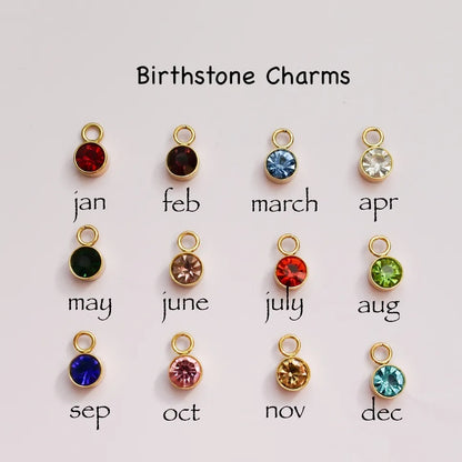 Personalized Heart Locket Keychain & Bag Charm – Custom Initials & Birthstones