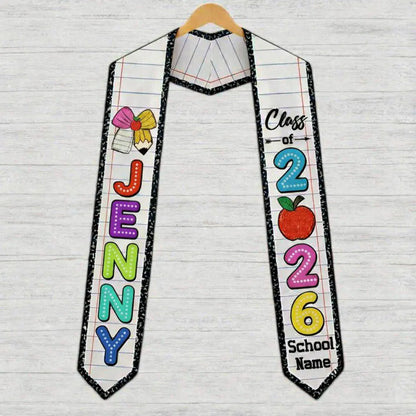 Personalized Kindergarten Graduation Stole – Custom Kids Sash