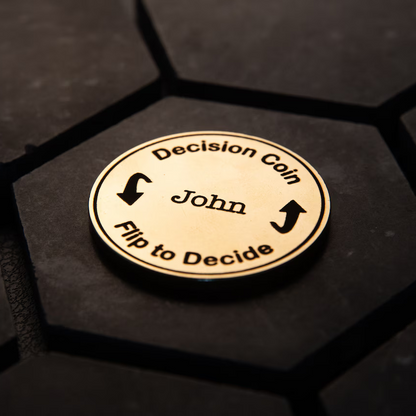 Decision Coin – Custom Engraved Stainless Steel Coin for Couples