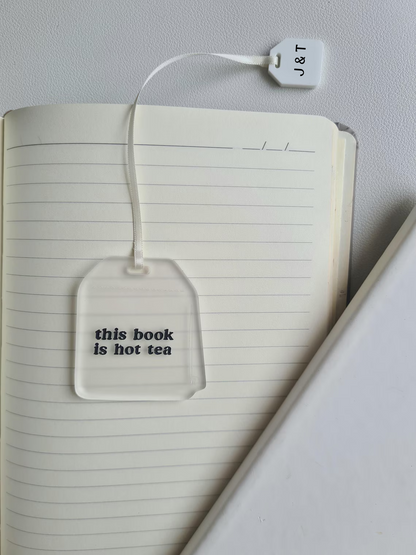 Teabag Bookmark for Book & Tea Lovers – Custom Acrylic Gift