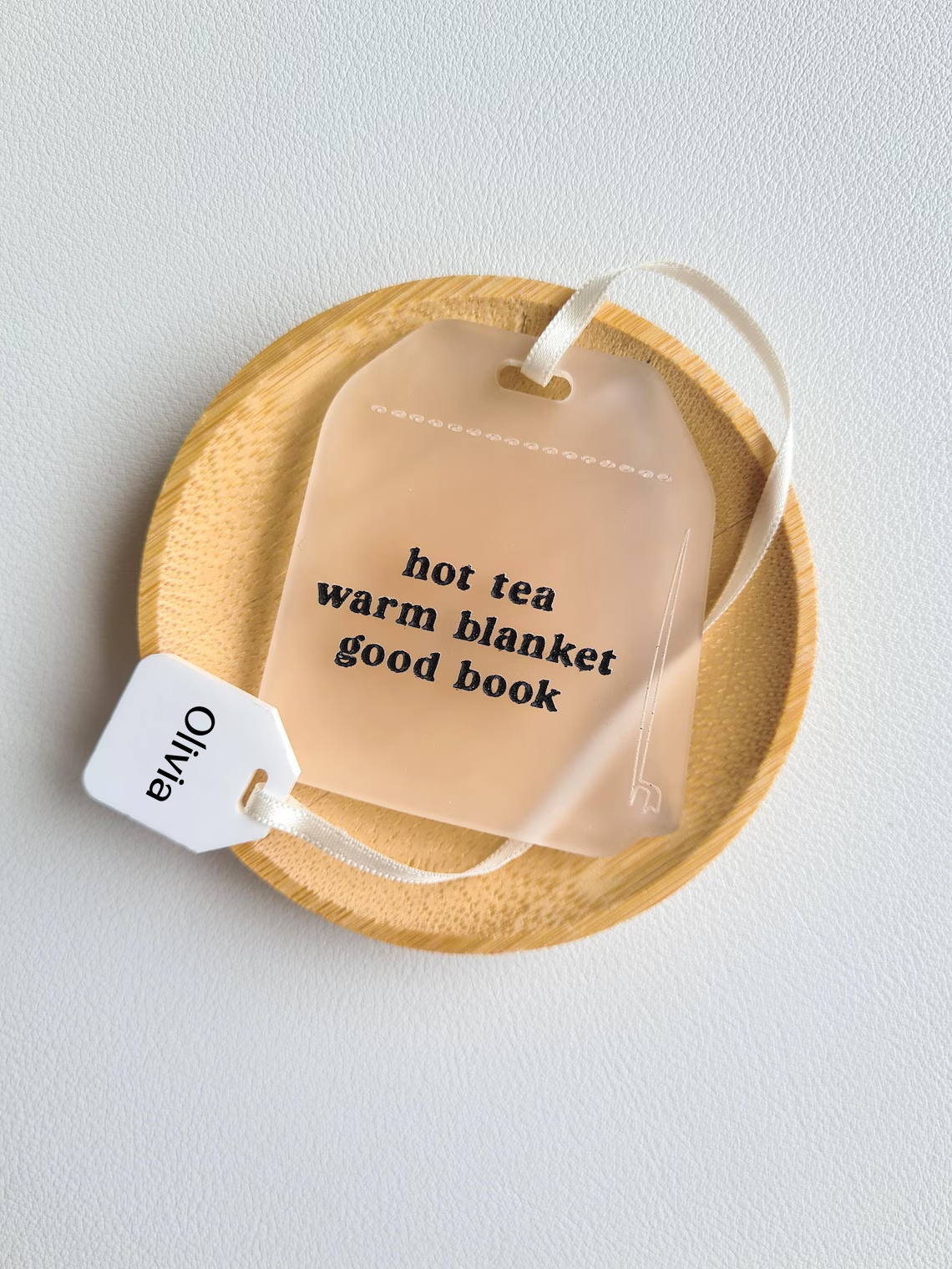 Teabag Bookmark for Book & Tea Lovers – Custom Acrylic Gift