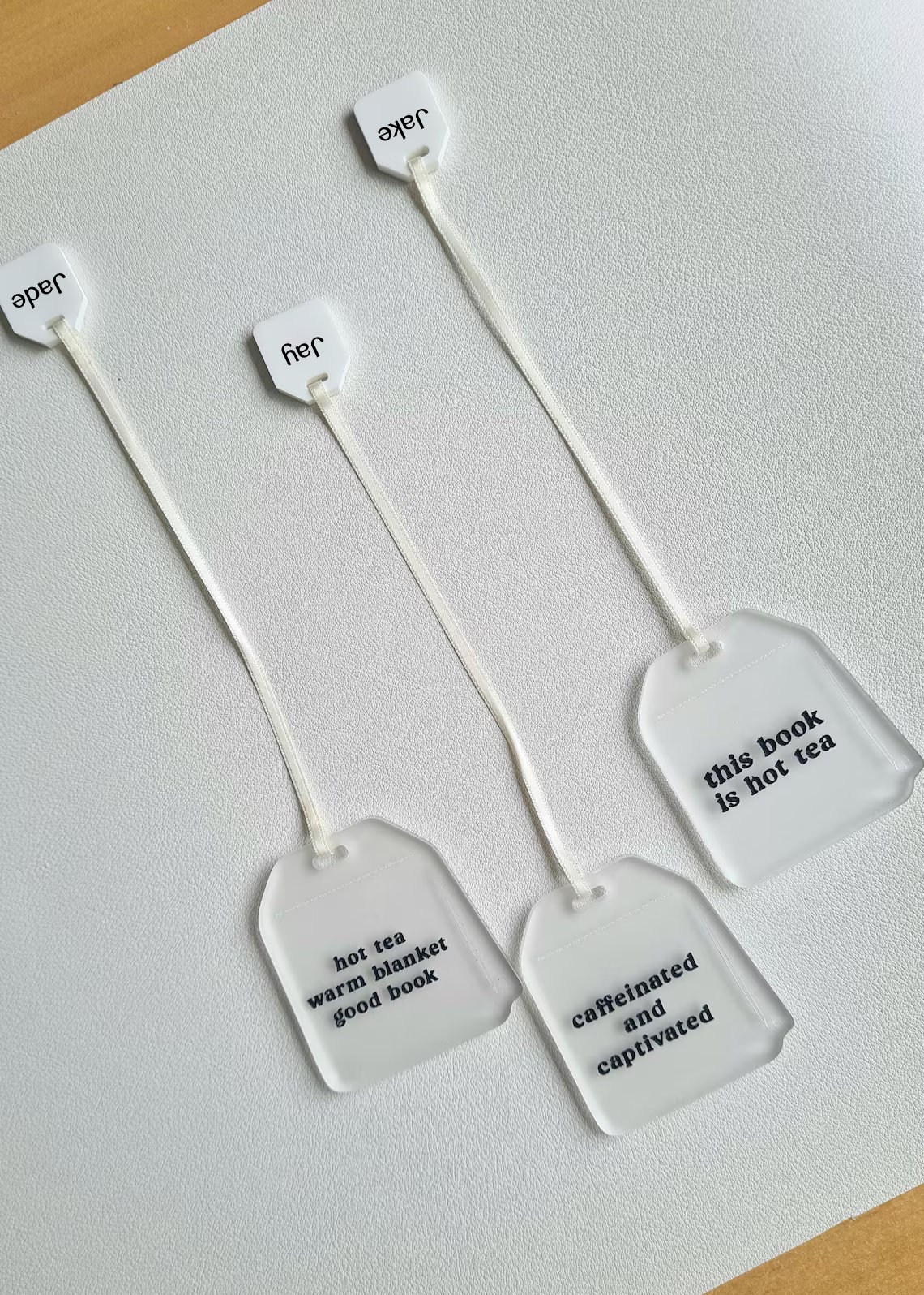 Teabag Bookmark for Book & Tea Lovers – Custom Acrylic Gift