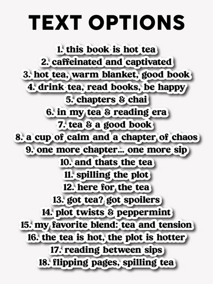 Teabag Bookmark for Book & Tea Lovers – Custom Acrylic Gift