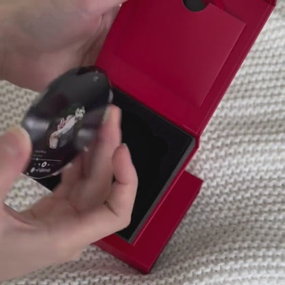 Custom Song Photo Glass Ornament | Personalized Couple Gift